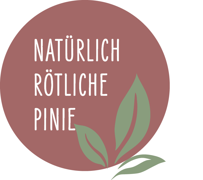 rötl. Pinie Badge natürlich rötliche Pinie Badge