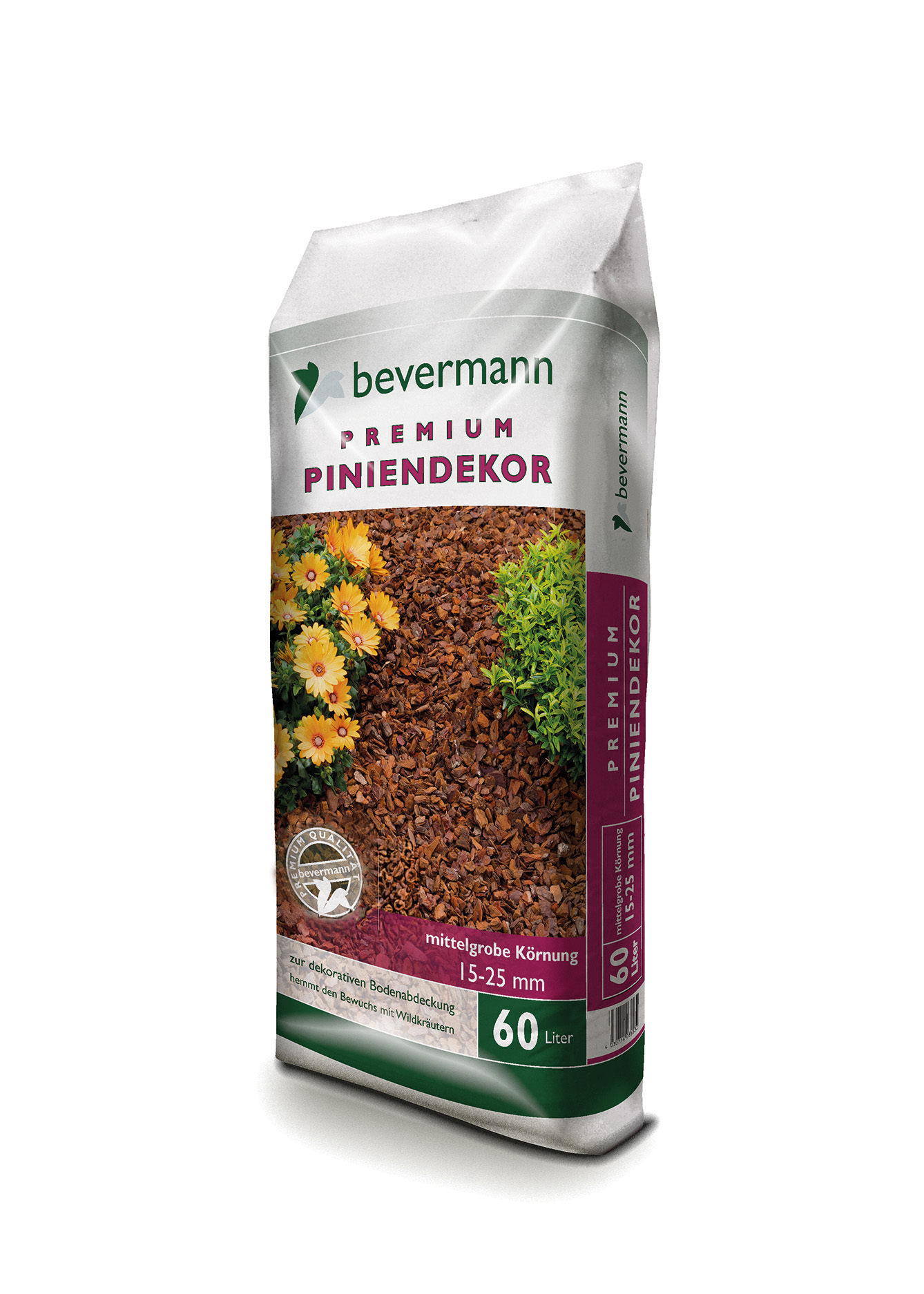 Bevermann Premium Piniendekor aus Pinienrinde 15–25 mm