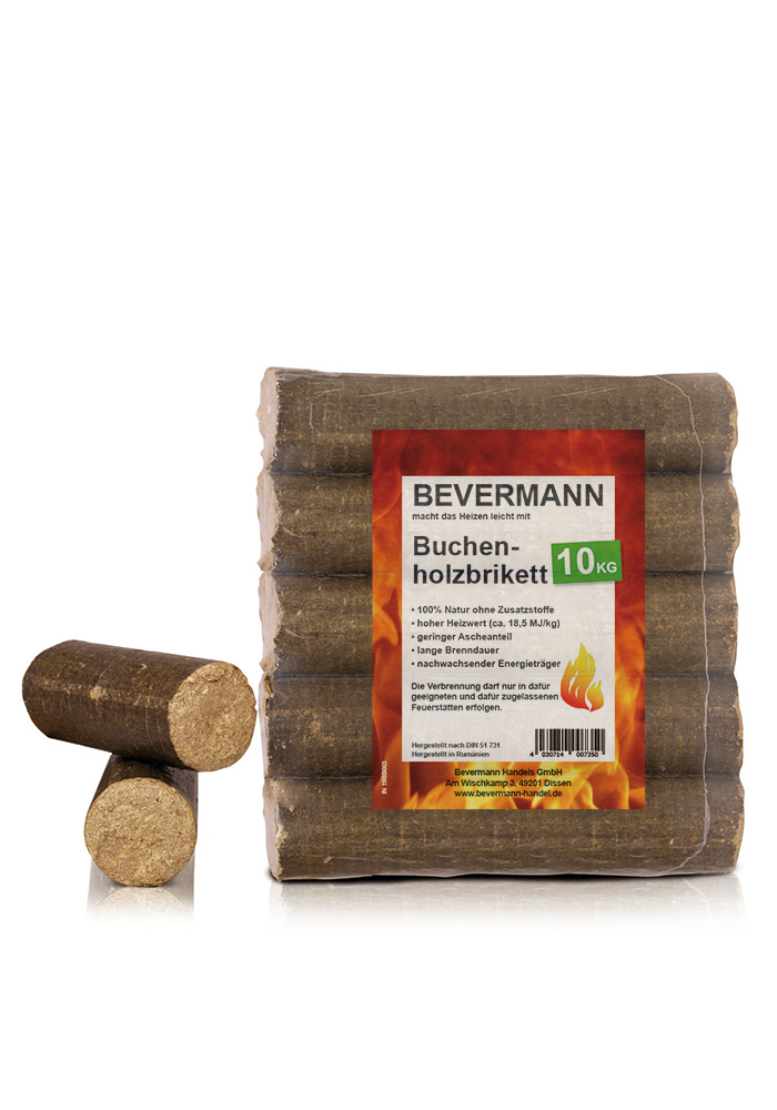 Buchenholzbriketts aus 100% Buchenholz von Bevermann Brennstoffe.jpg