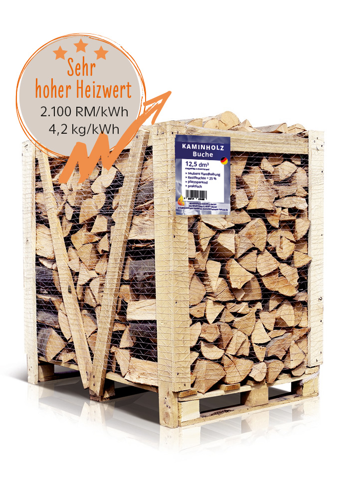 Kaminholz 100 % Buchenholz – Raummeter von Bevermann Brennstoffe – sehr hoher Heizwert Kaminholz 100 % Buchenholz - Raummeter von Bevermann Brennstoffe - sehr hoher Heizwert