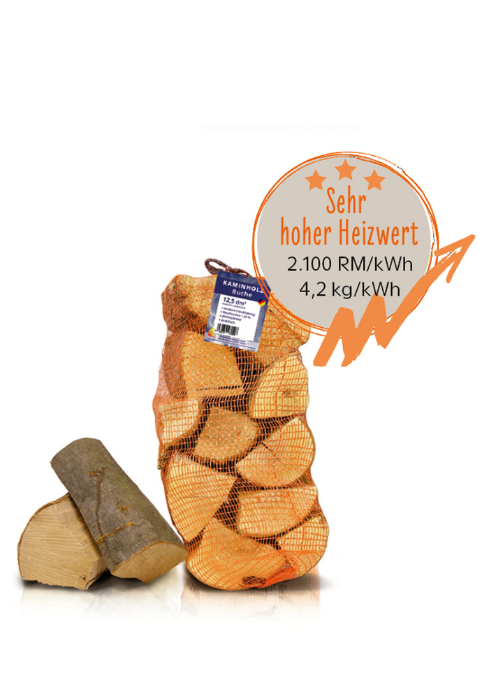 Kaminholz Buchenholz -im Netzsack mit sehr hohem Heizwert von Bevermann Brennstoffe Kaminholz Buchenholz -im Netzsack mit sehr hohem Heizwert von Bevermann Brennstoffe