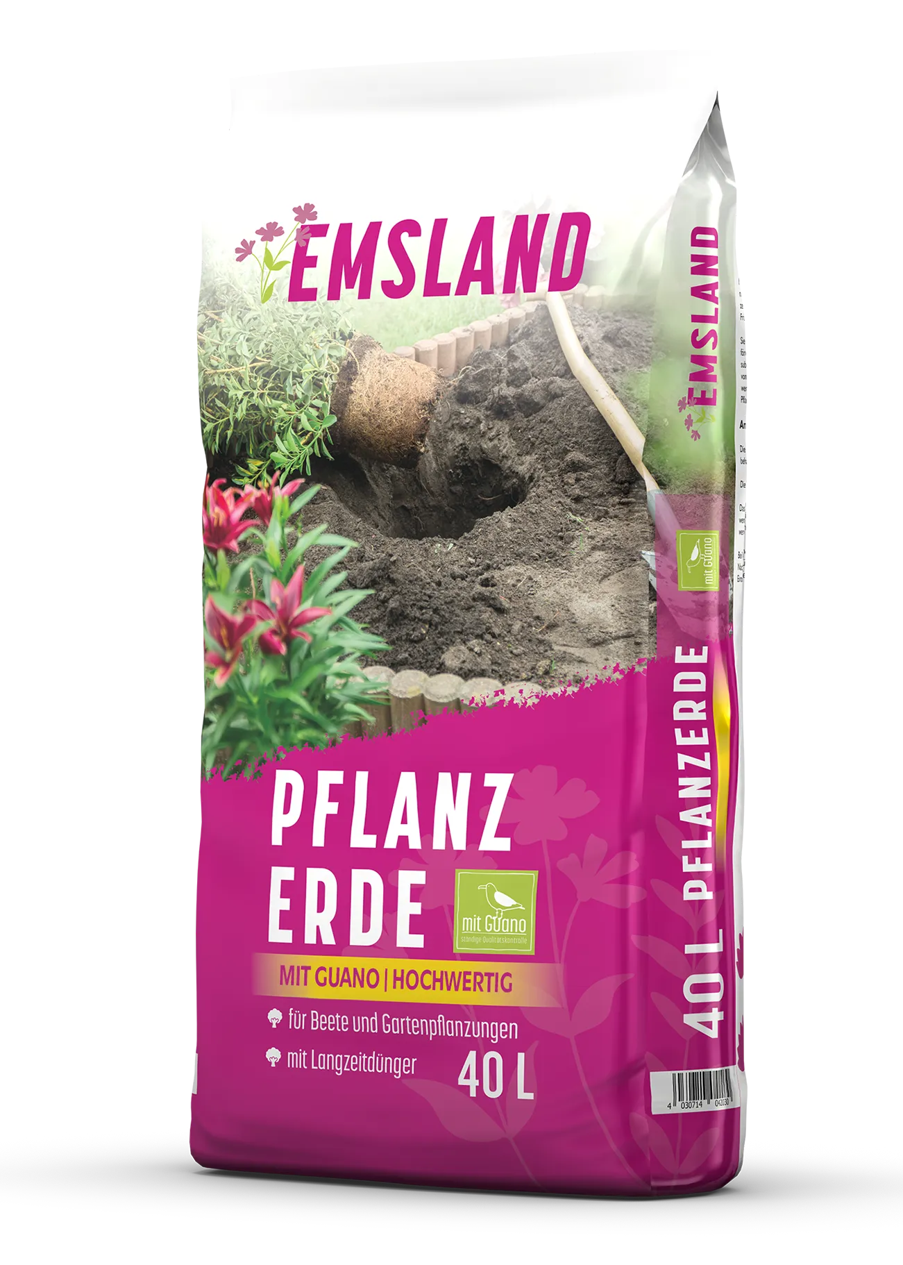 Hochwertige Emsland Pflanzerde mit Guano 40L aus dem Erdenwerk Bevermann