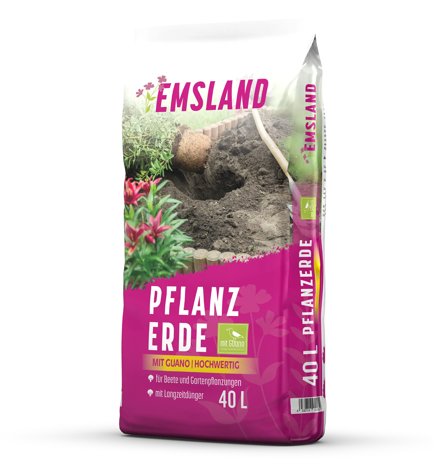 Emsland Pflanzerde mit Guano 40L Beutel aus dem Erdenwerk Bevermann